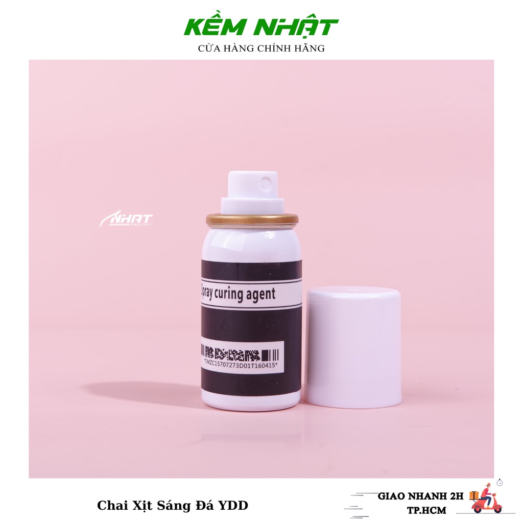 Chai xịt sáng đá nail, khô keo ydd
