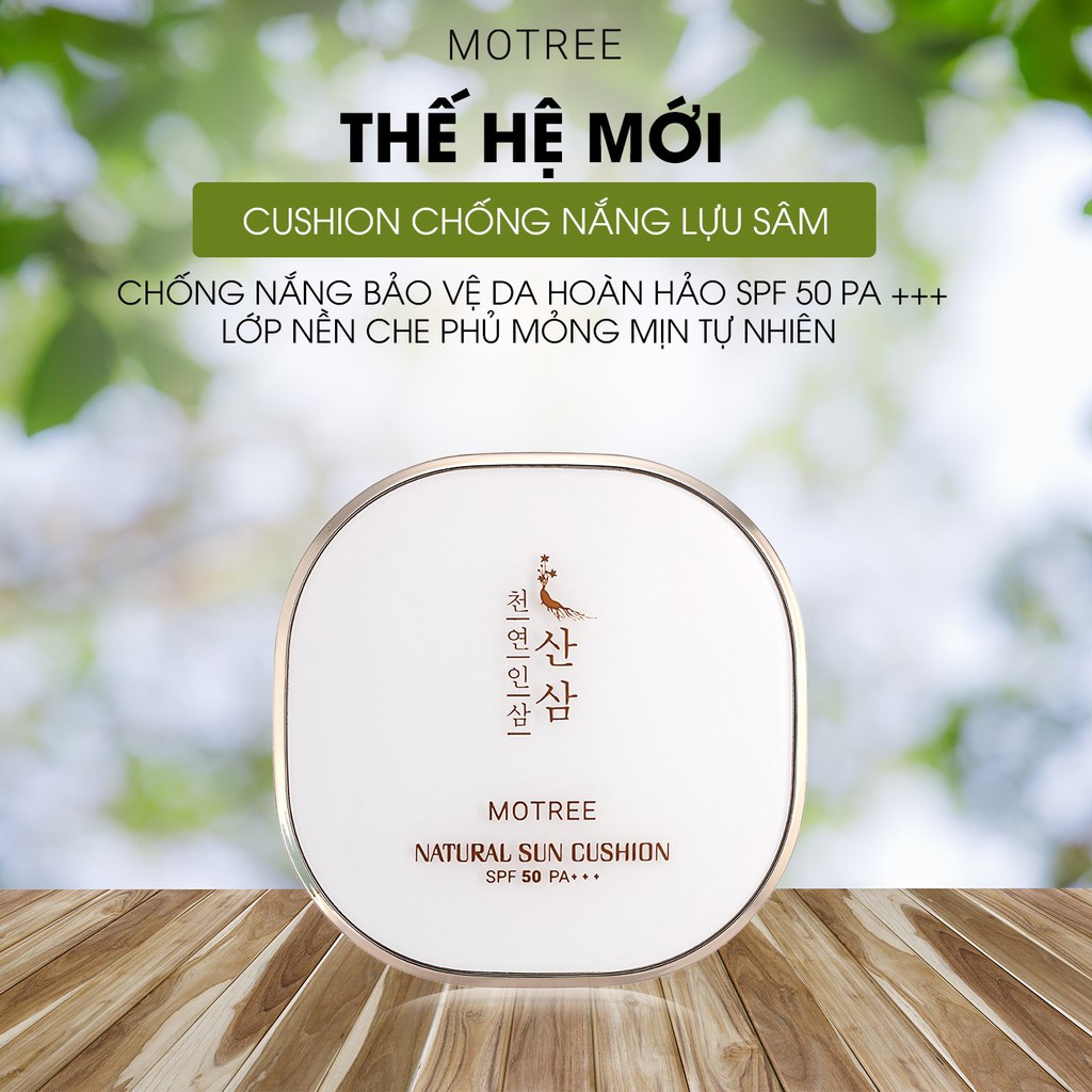[HCM]Cushion chống nắng lựu sâm Motree 15gr spf50+++