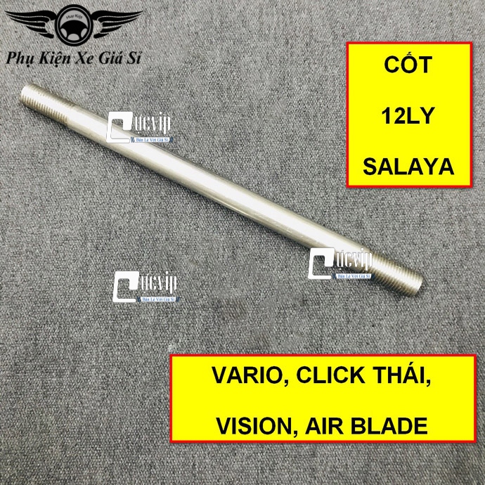 Cốt trục bánh xe trước inox cho vario 2015 - 2021, vision 2014 - 2020, airblade 2020 - 2022 ms4159