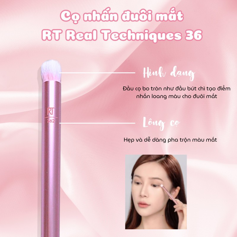 Cọ nhấn đuôi mắt hốc mắt rt real techniques daily eye rt362