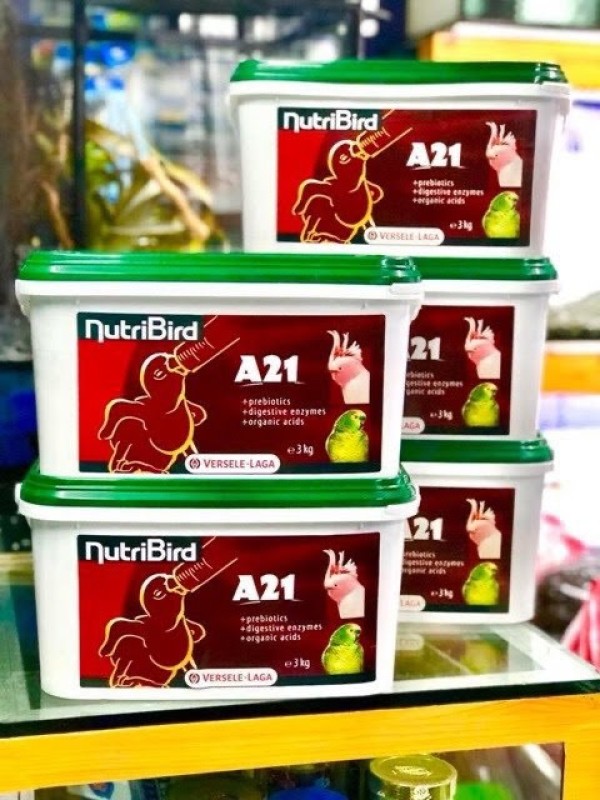 1KG BỘT NUTRIBIRD A21 dinh dưỡng cho vẹt non. XUẤT XỨ: BỈ