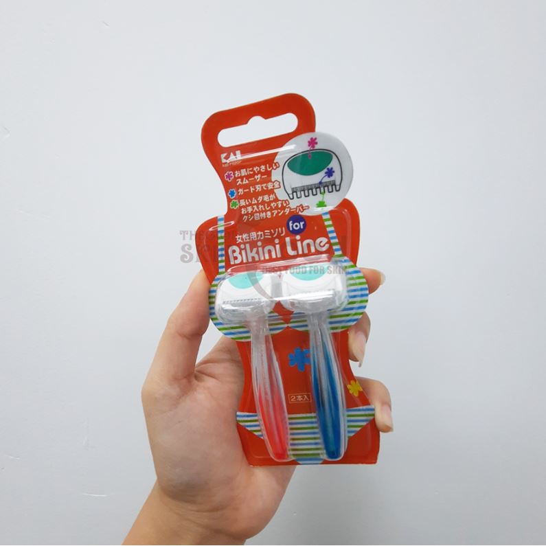 [SET 2 DAO CẠO] Dao Cạo Bikini Thân Nhựa Kai Bikini Line Razor (che tên sản phẩm khi giao hàng)