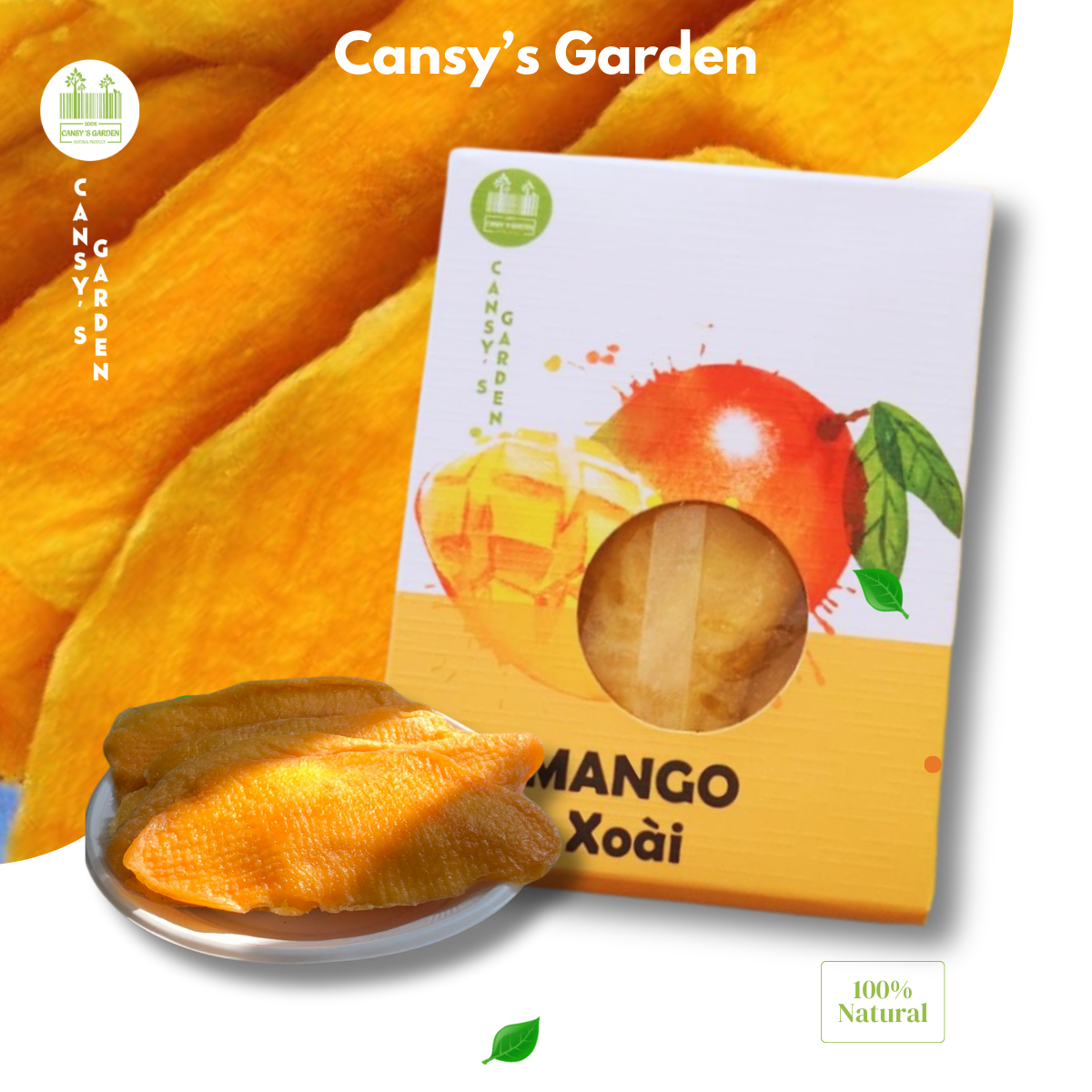 Xoài sấy dẻo - Soft Dried Mango 80gr