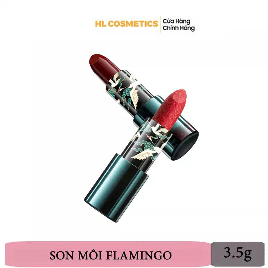 Son Môi Flamingo Soonpure Màu Chuẩn Dưỡng Ẩm Lâu Trôi Siêu Mịn Chống Nước 3.5G