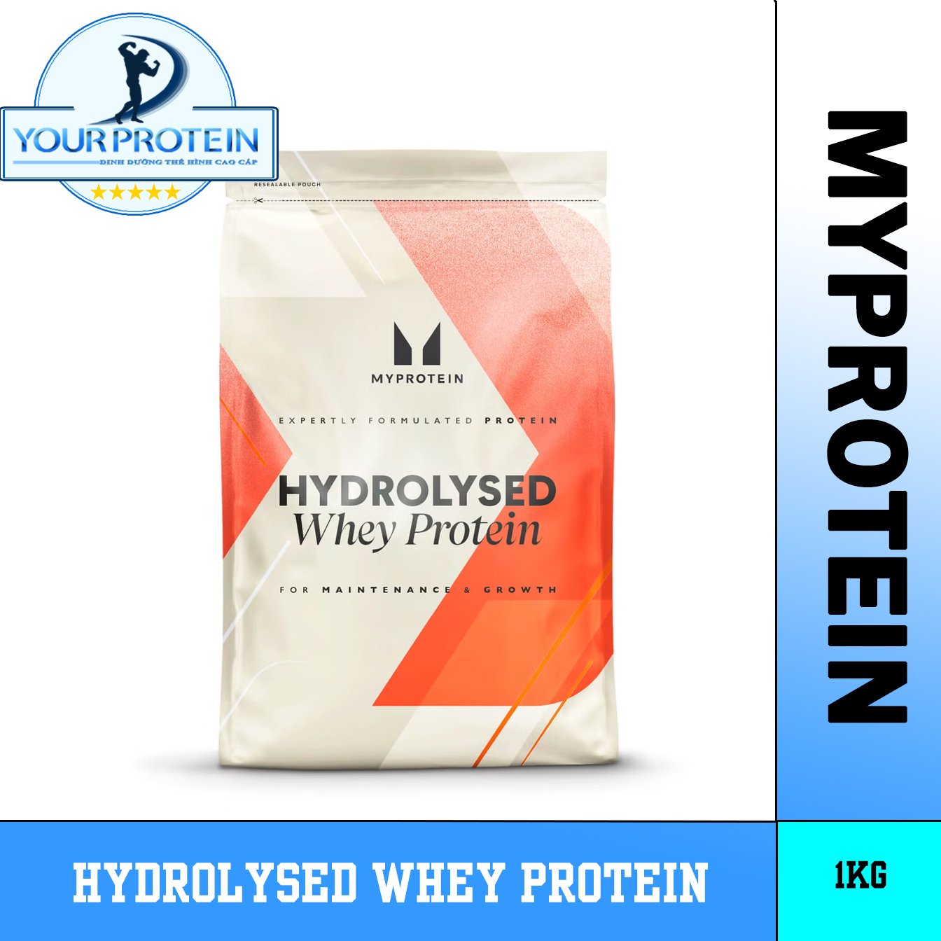 Myprotein - Hydrolysed Whey Protein - Không Mùi