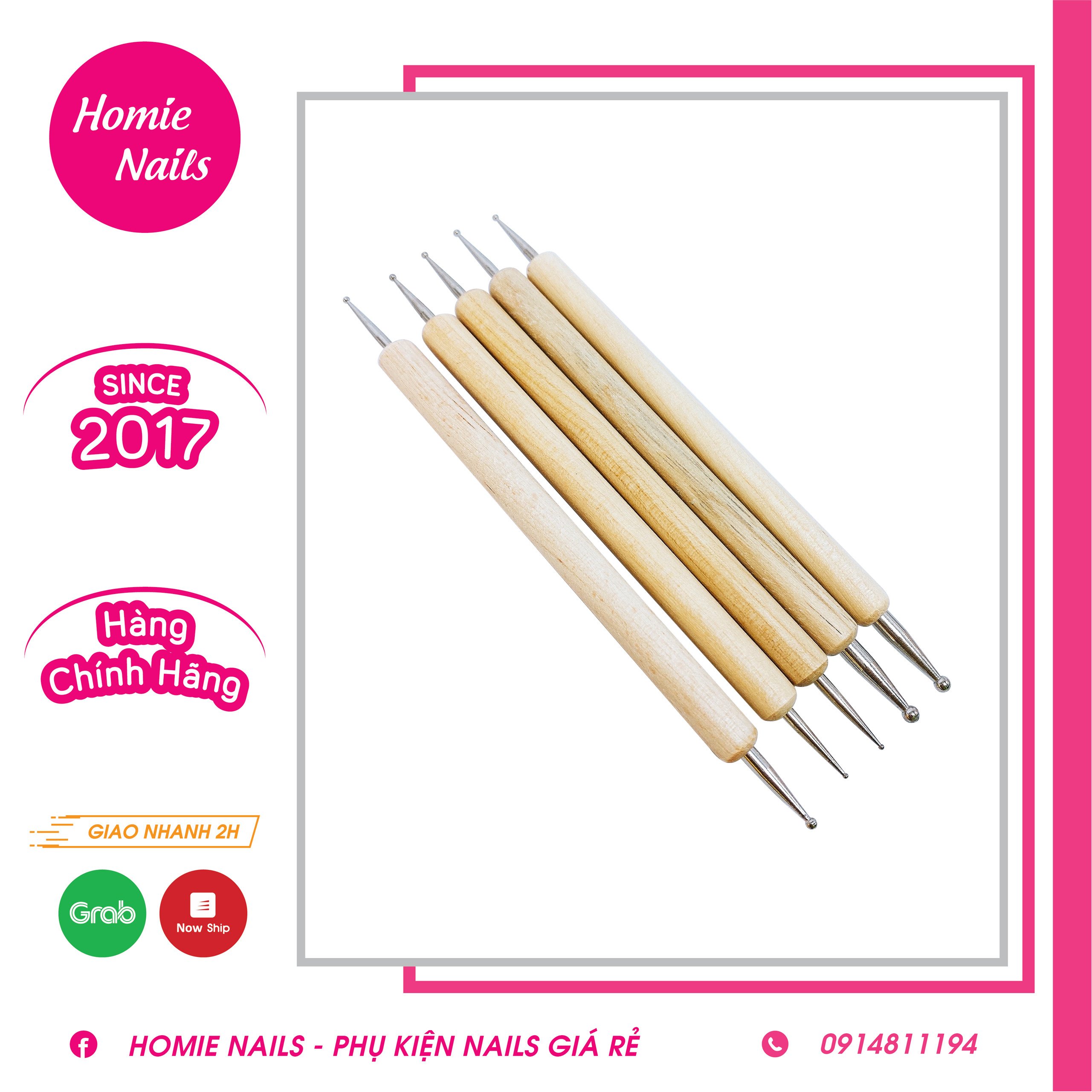 Set but 5 cây Chấm Bi chuyên dụng