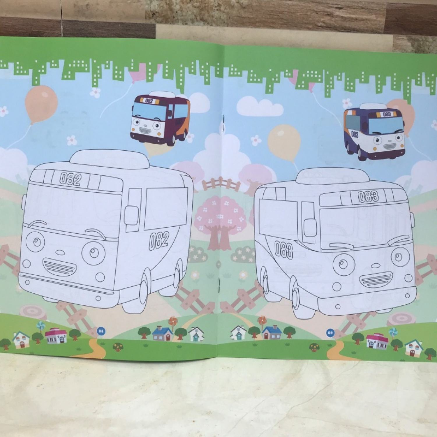 (Thịnh Phát) tập / vở bé tô màu TAYO(VPP Tri Nhan)