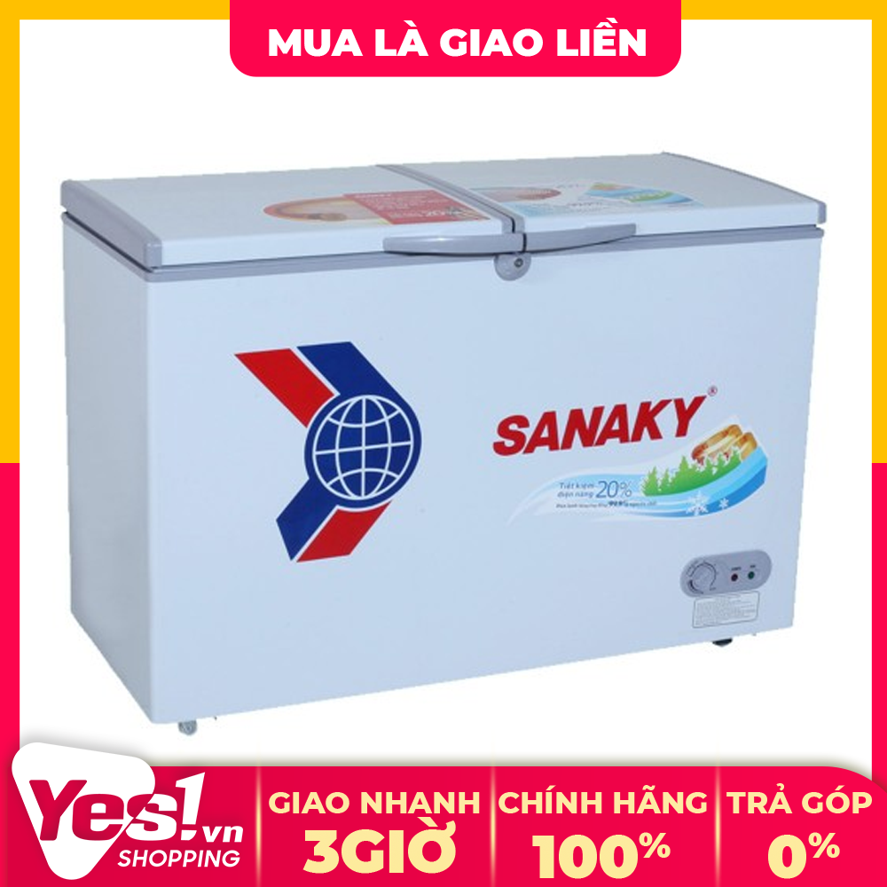 Tủ Đông Dàn Đồng Sanaky VH-2899A1 ( 1 Ngăn Đông 280 Lít) - Bảo hành chính hãng - Voucher 10% tối đa 400K