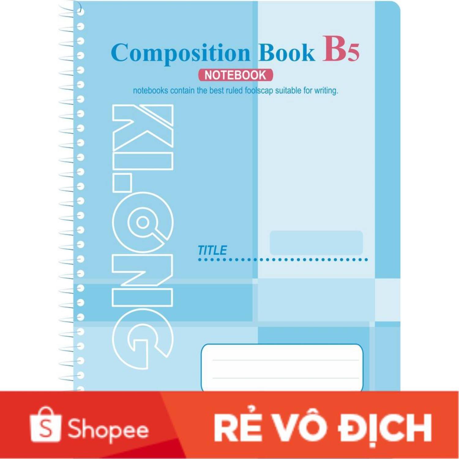 Sổ lò xo KLONG 200tr B5; MS: 374