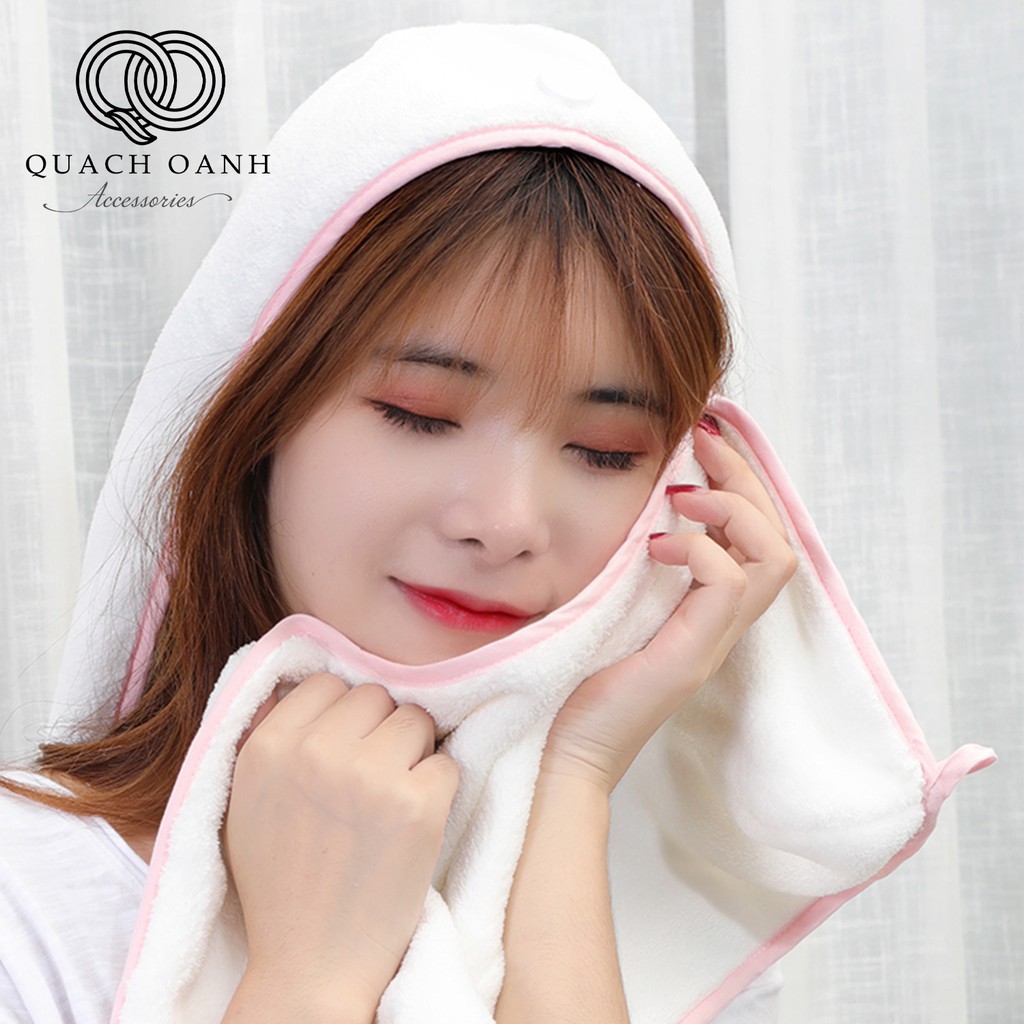 Khăn quấn tóc , khăn ủ tóc siêu mềm mại cho các bạn gái