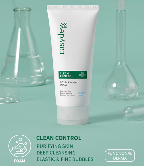 [MALL]  Sữa Rửa Mặt Phục Hồi Dành Cho Da Mụn Easydew Clean Control Double Whip Foam 150ml