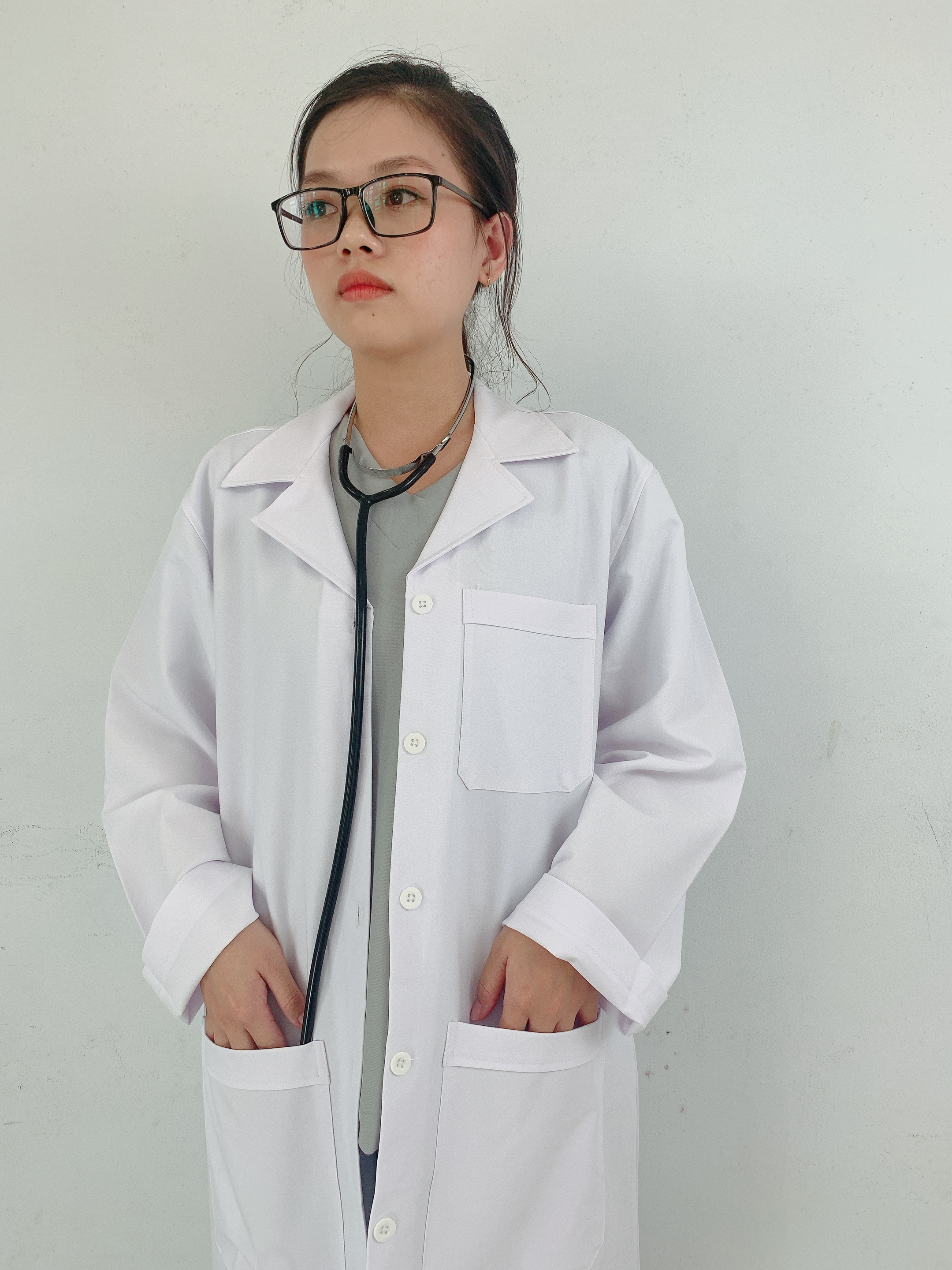 Áo blouse trắng bác sĩ dài tay, Áo blouse dài tay nam nữ