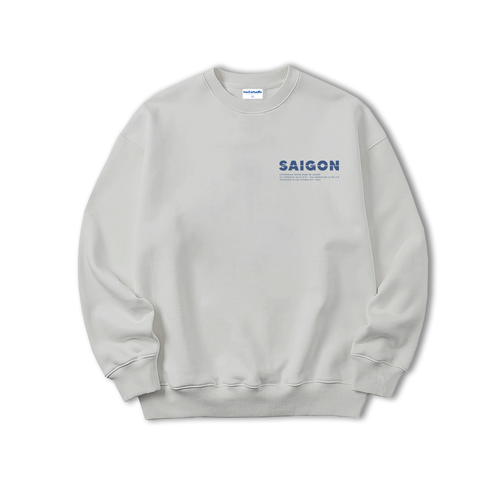 Áo sweater LAVI - SAIGON nỉ chân cua