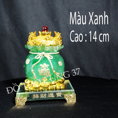 [ Size nhỏ ] TÚI TIỀN VÀNG KIM BẢO PHONG THỦY