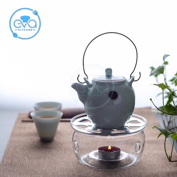Đế Nến Giữ Nhiệt Thuỷ Tinh Hình Tròn