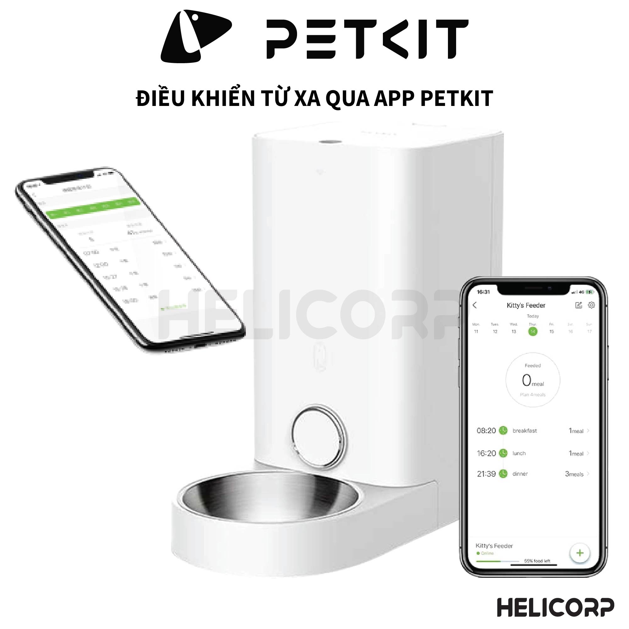 Máy ăn cho chó mèo Petkit Fresh Element Mini Pro - HeLiCorp