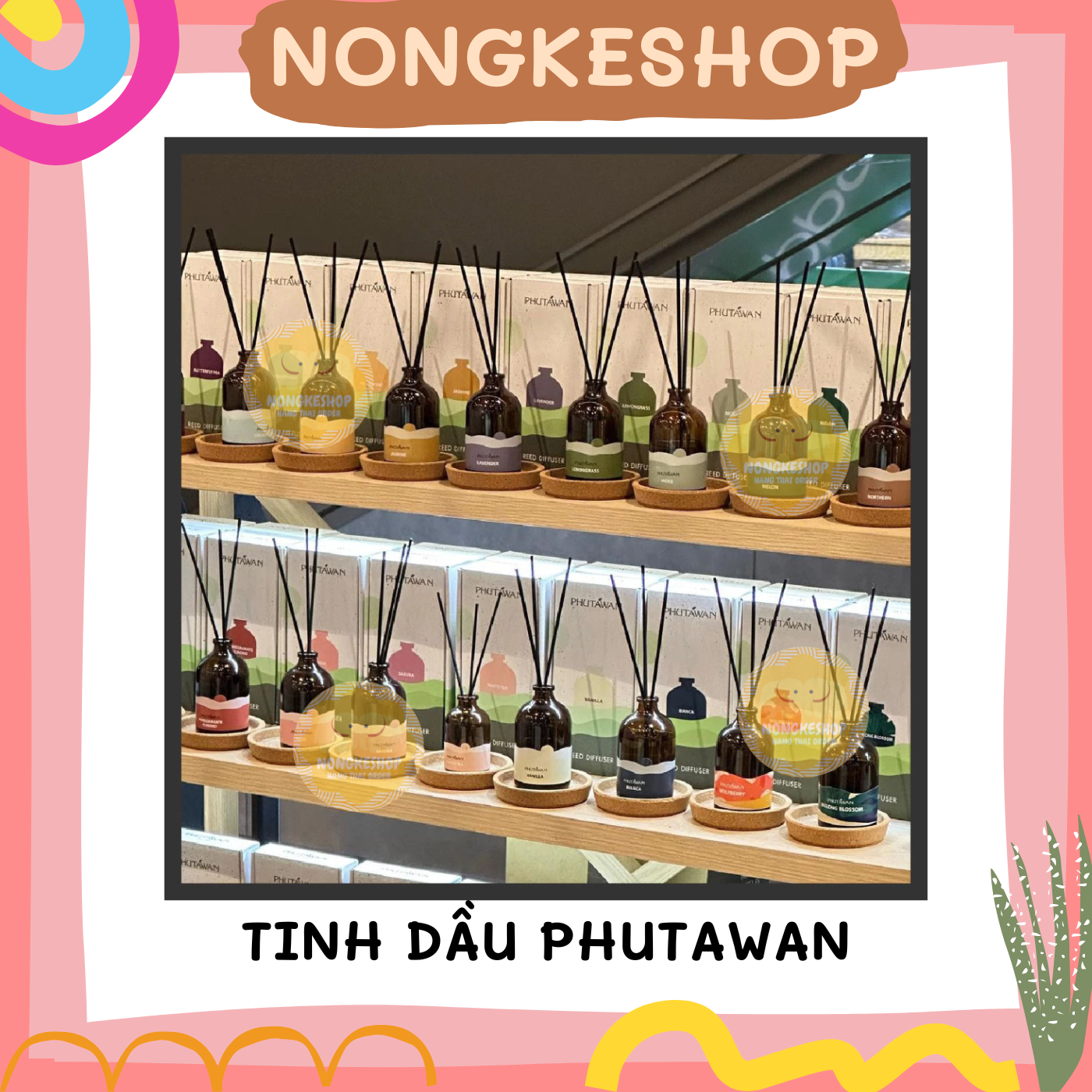 Tinh dầu thơm phòng PHUTAWAN Thái Lan 50ml
