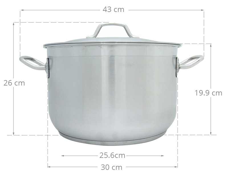 NỒI INOX 3 ĐÁY FIVESTAR 30CM MẪU MỚI XÀI BẾP TỪ