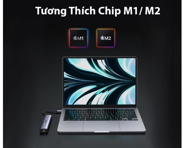 Bộ chia Hub USB Type C to LAN+ 3 Cổng USB 3.0 Ugreen 20932