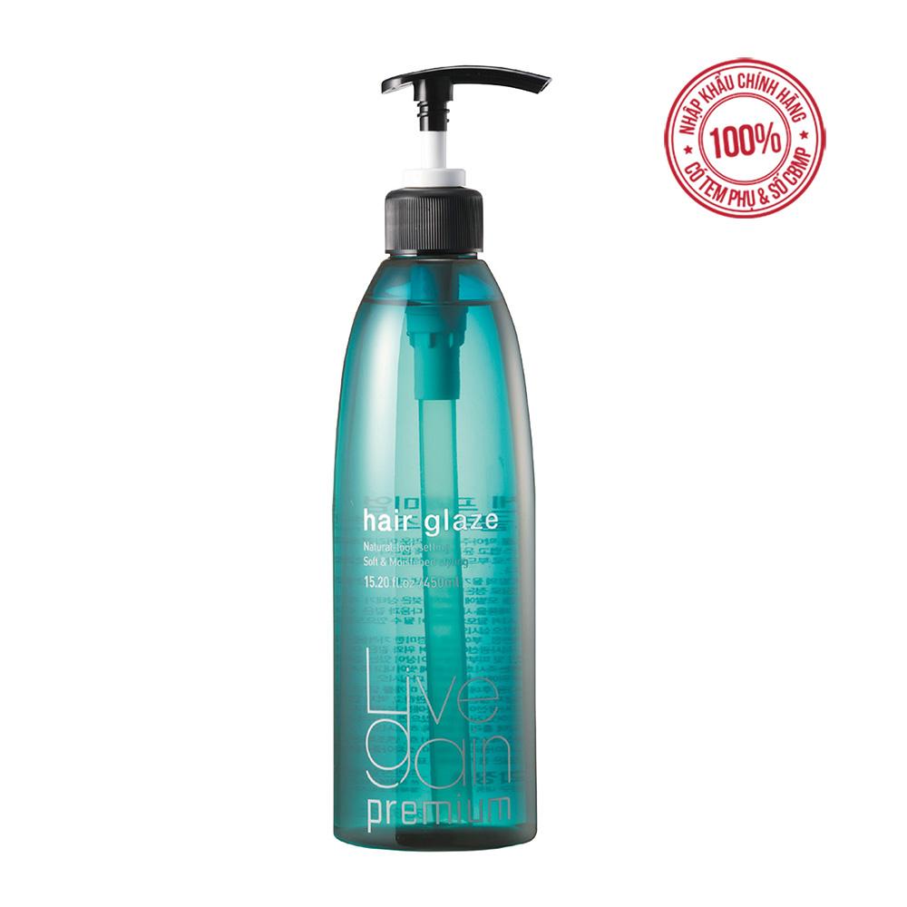 Gel Mềm Livegain Premium Hair Glaze 450ml Hàn Quốc