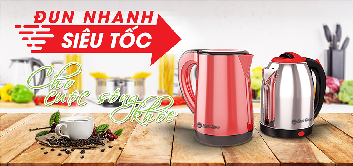 Ấm điện siêu tốc Rạng Đông 1,8 lít RD-AST18ST1