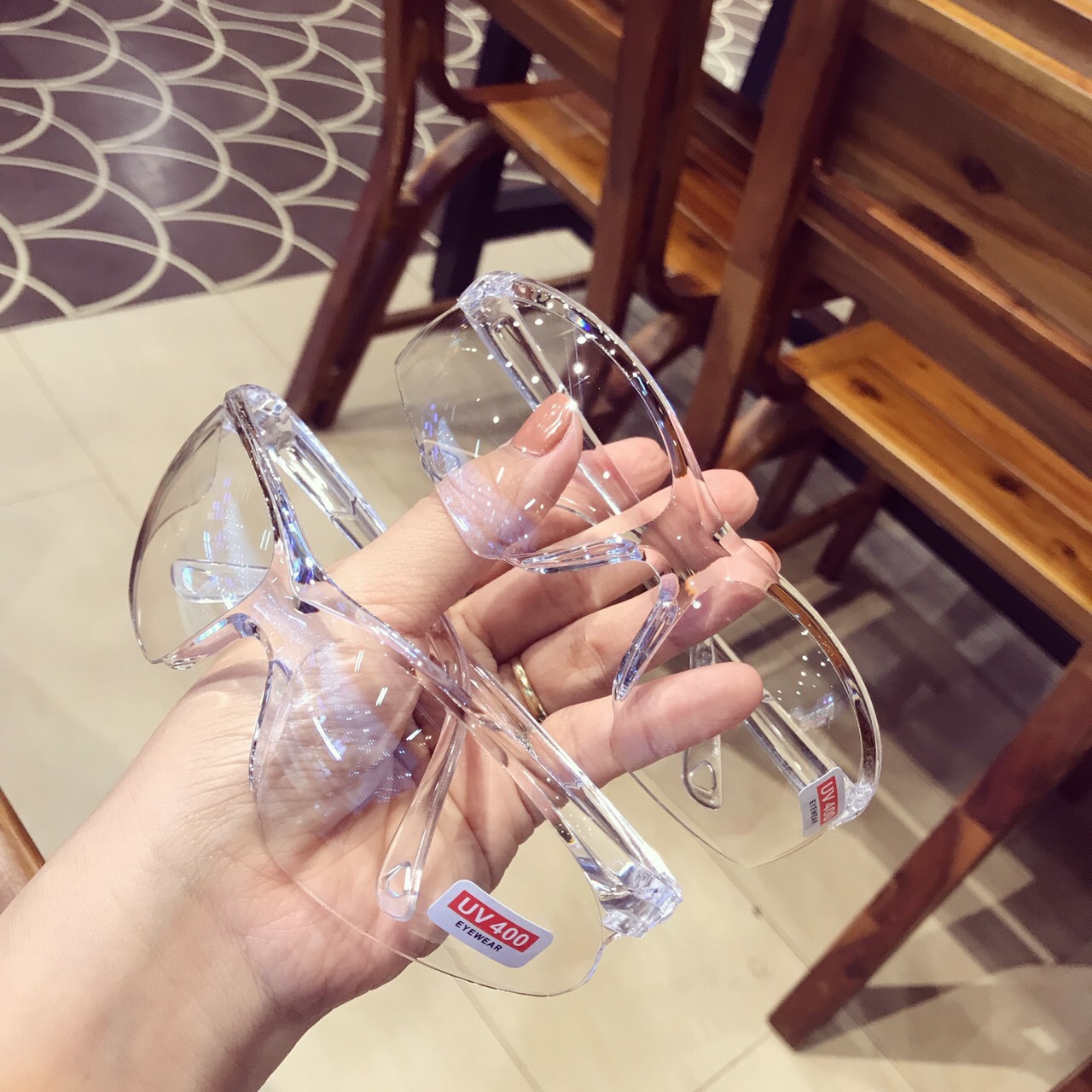 Mắt kính nam nữ bảo vệ mắt khỏi Virus vi khuẩn trong mùa dịch giúp phòng chống hiệu quả Corona - Mắt kính chống tia UV