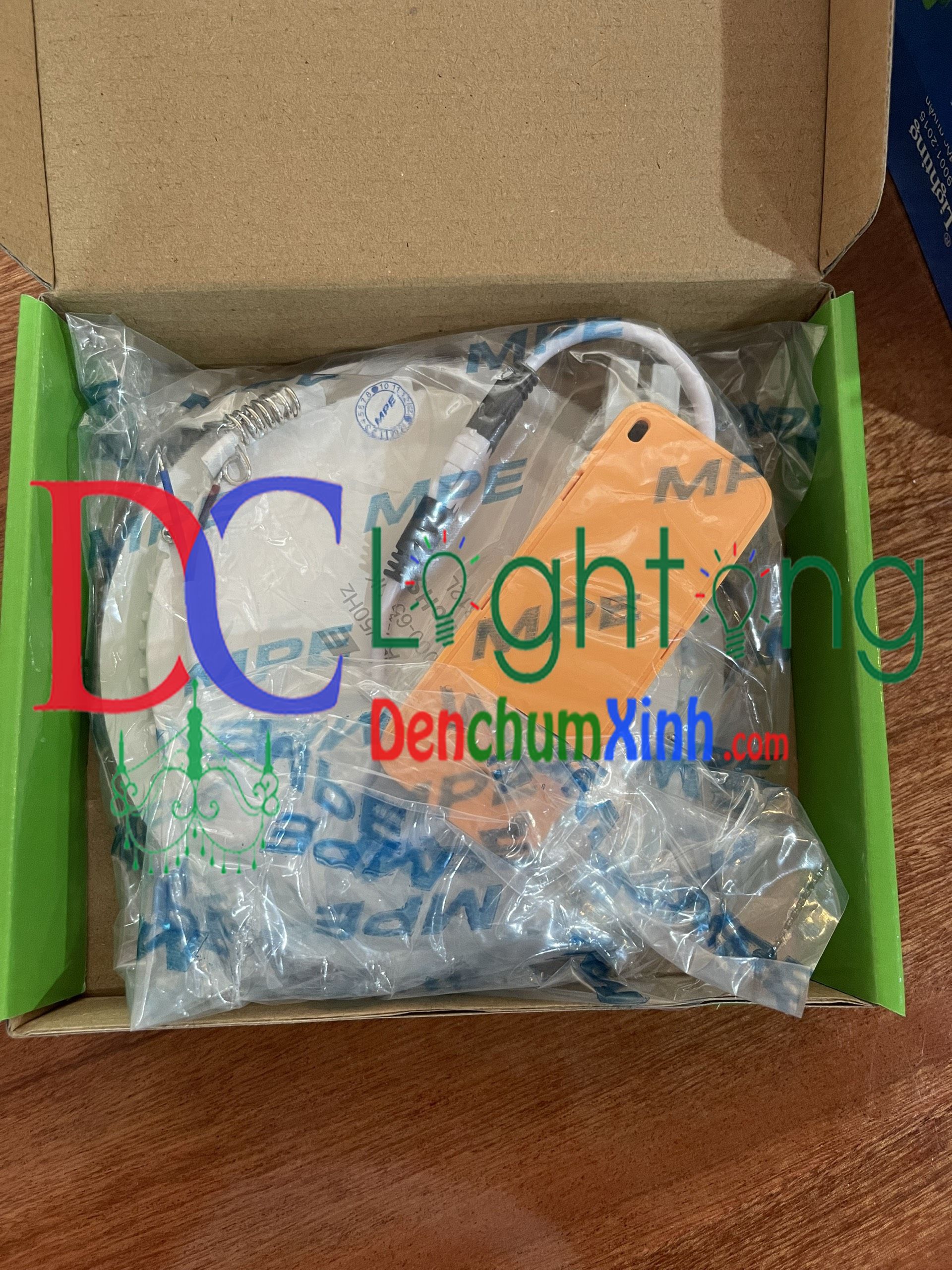 Đèn âm trần mpe chính hãng rpl 6w-9w-12w 2 năm đầu hư đổi mới