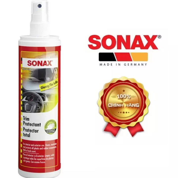 Chai xịt làm sạch và bảo dưỡng nhựa trong và ngoài xe ô tô, xe hơi nhãn hiệu Sonax 380041