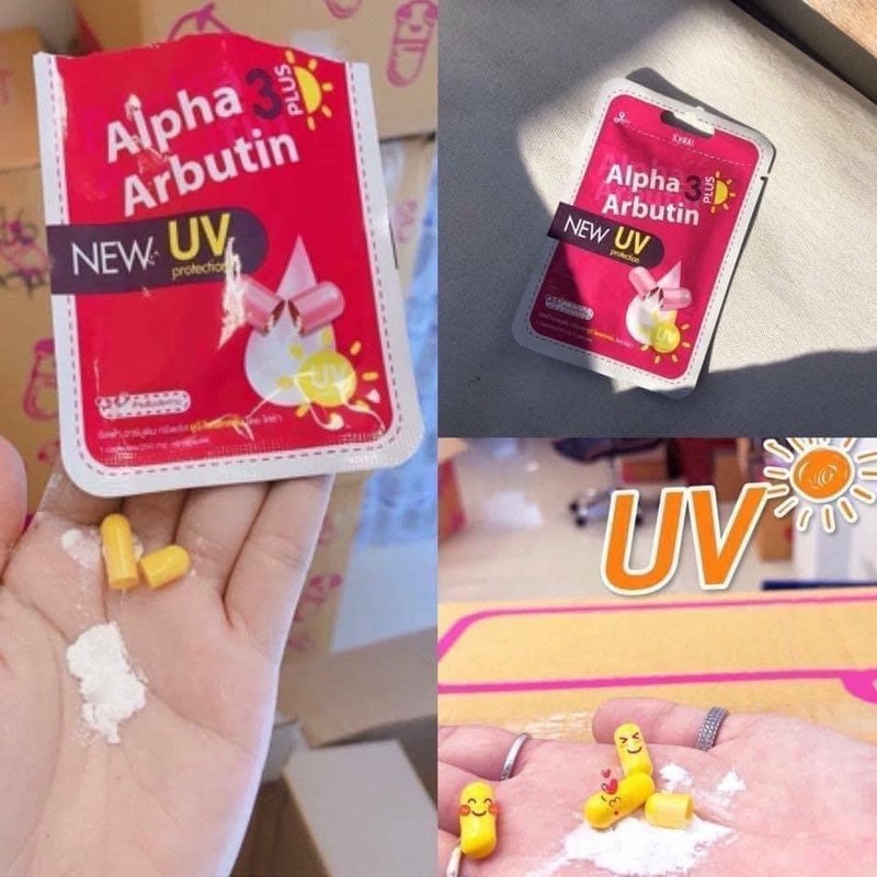 VIÊN KÍCH TRẮNG ALPHA ABUTIN MẪU MỚI