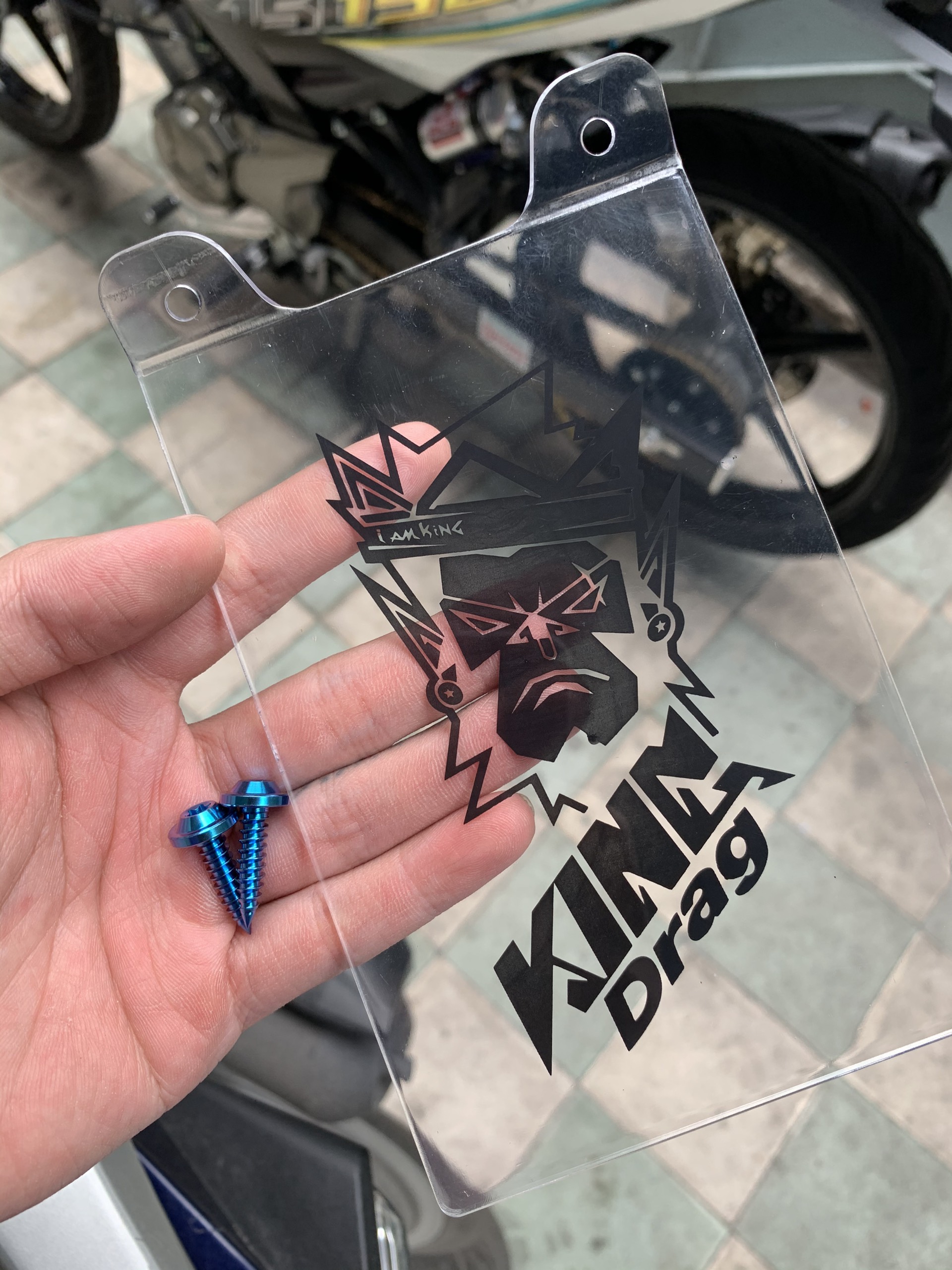 [HCM]Mica che phuộc KINGDRAG + 2 ốc titan