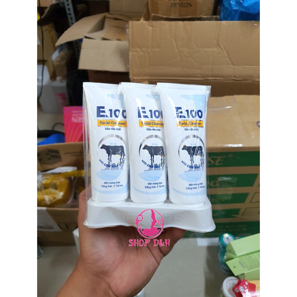 Sữa Rửa Mặt E100 Tinh Chất Sữa Bò