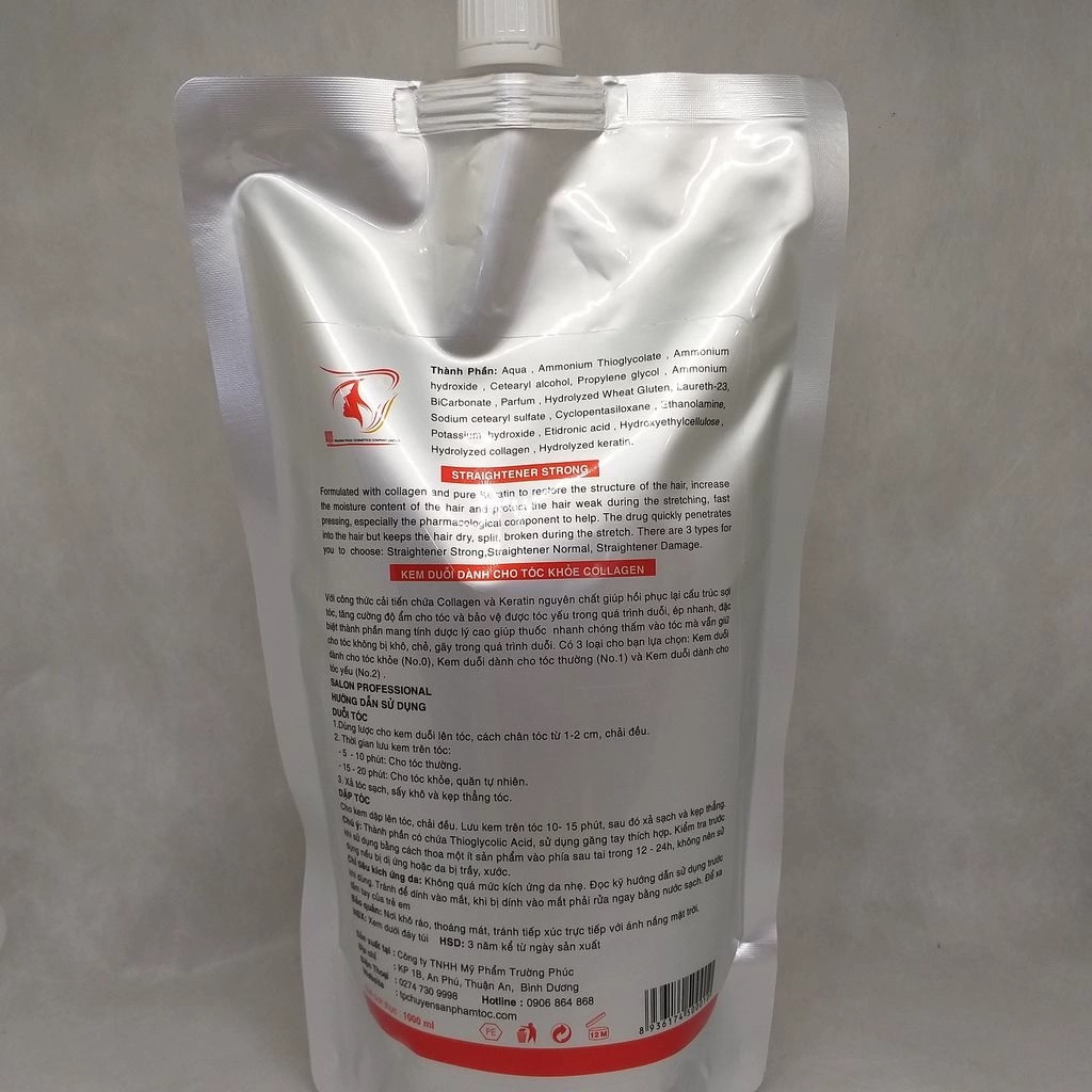 [HCM]Kem duỗi tóc Beauty Plus 1000ml - Bước số 1