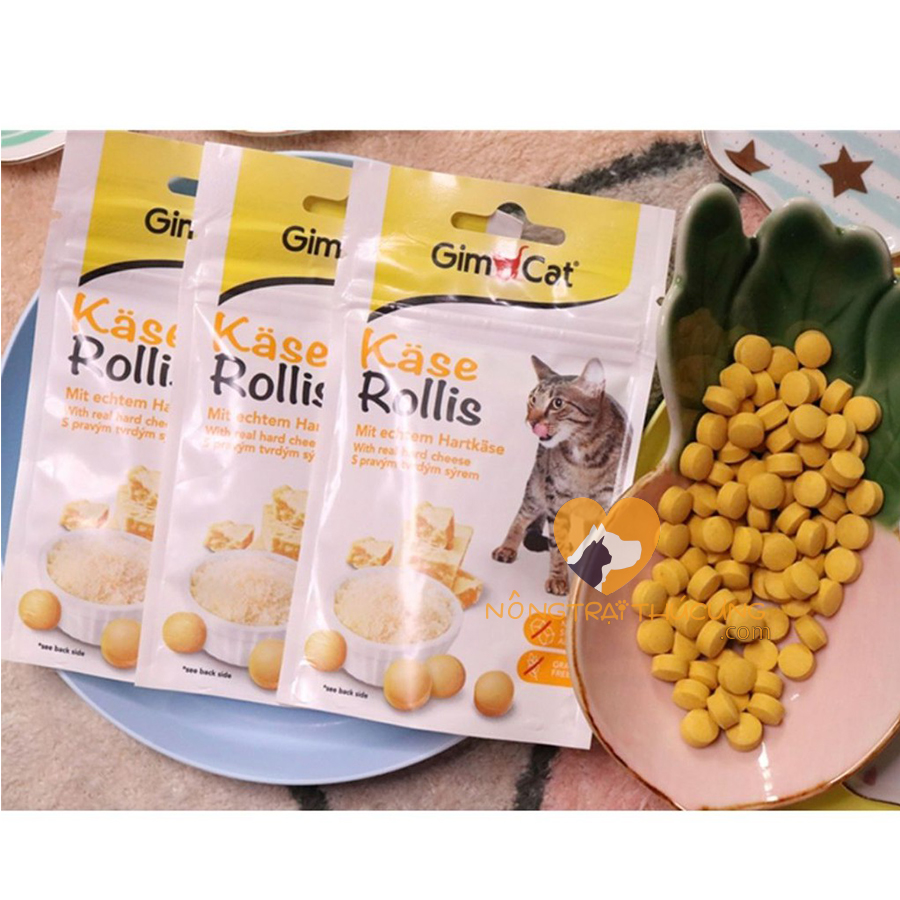 Bánh Snack - Bánh Thưởng GimCat Cho Mèo Phô Mai Viên Gói 50g - [Nông Trại Thú Cưng]