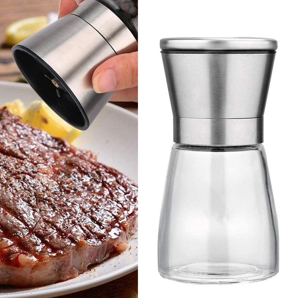 Dụng Cụ Xay Tiêu Cầm Tay - Viền Inox SUS304, Cối Bằng Sứ Dung Tích 180ml Xay Tiêu, Đậu, Bắp Tiện Lợi Cho Nhà Bếp, Hủ gia vị tay cầm