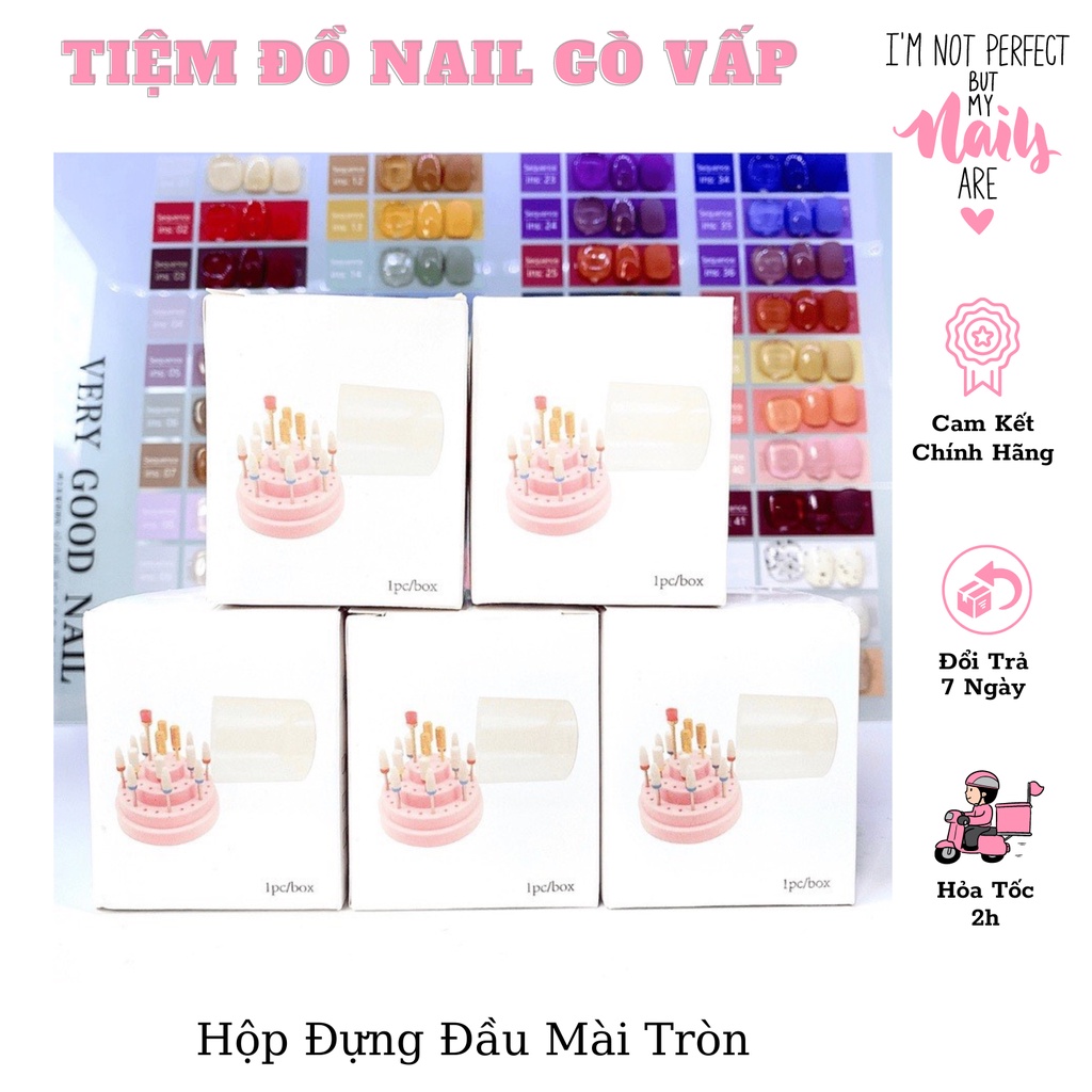 Hộp Đựng Đầu Mài Móng Tròn