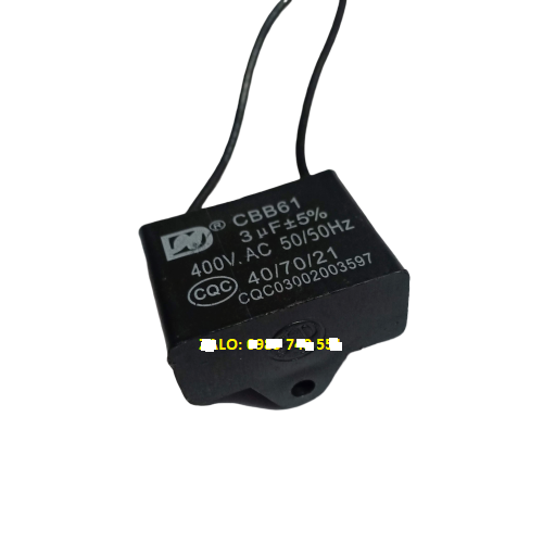 10 Tụ điện 3 MF 400VAC - Tụ quạt điện