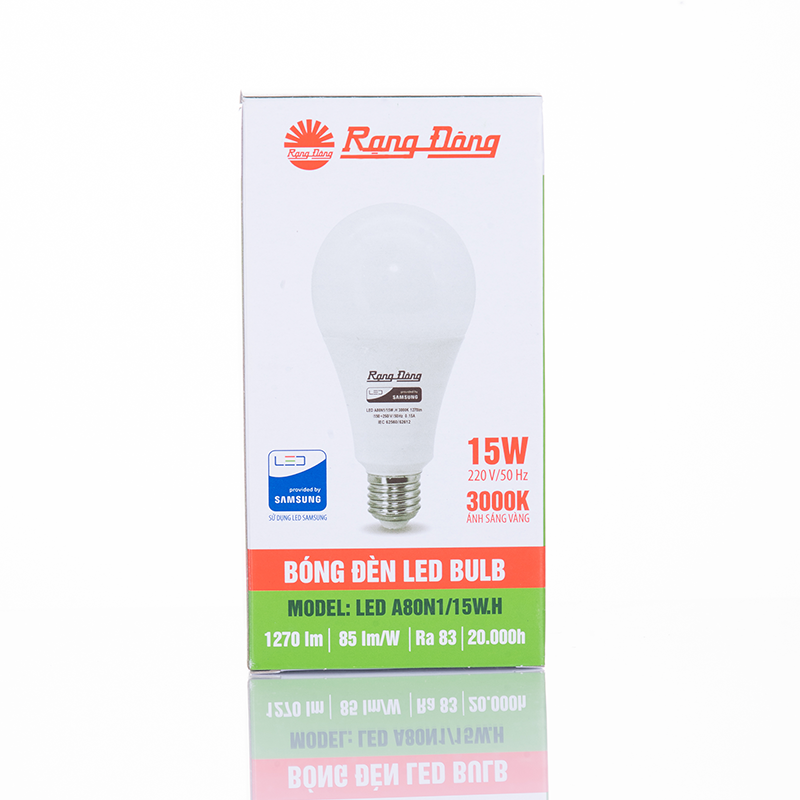 Bóng đèn Led bulb tròn A80N1 15W