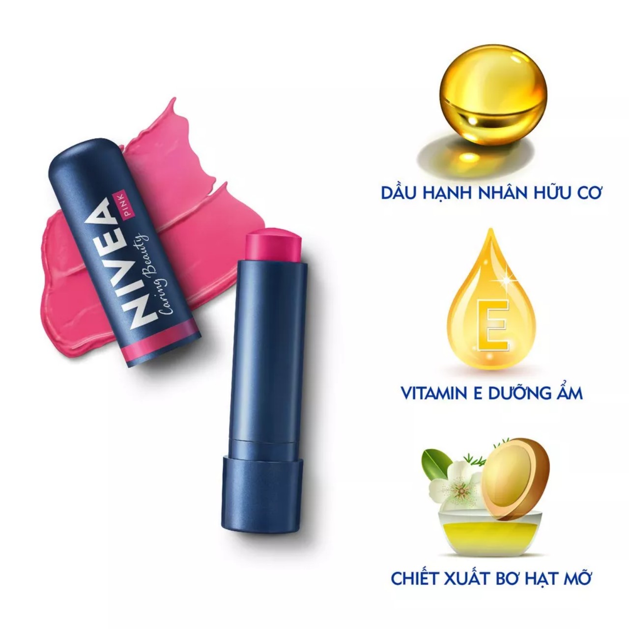 Son dưỡng ẩm và trang điểm môi NIVEA 4.8g