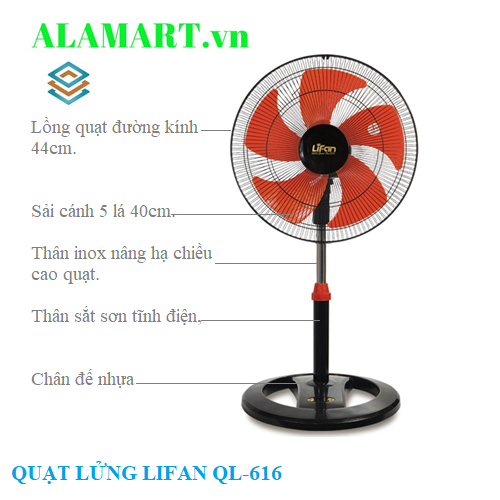 QUẠT LỬNG LIFAN QL-616