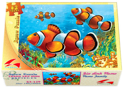 Tranh xếp hình 63 mảnh - GIA ĐÌNH NEMO
