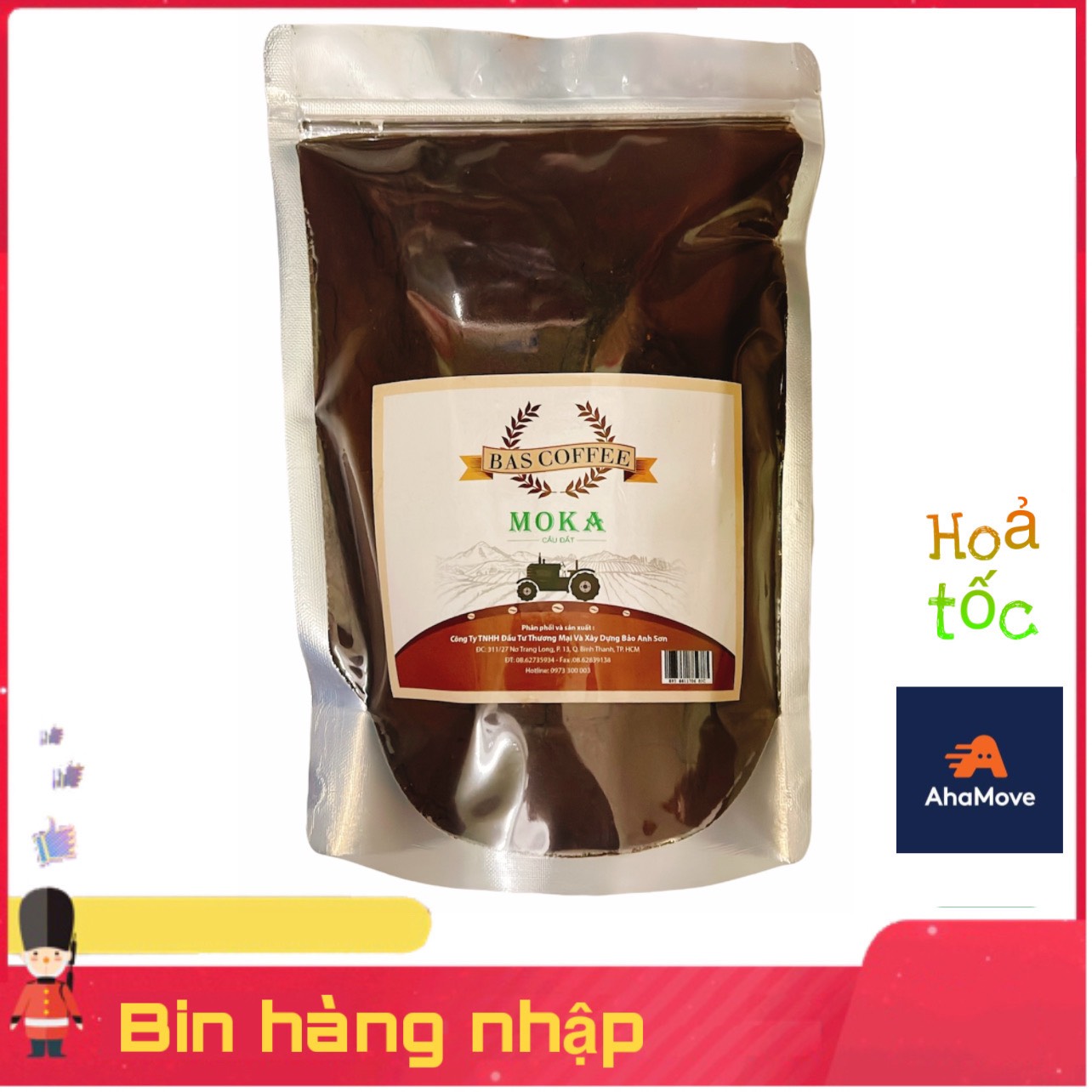 Cà Phê MoKa Cầu Đất Bột Nguyên Chất 100%