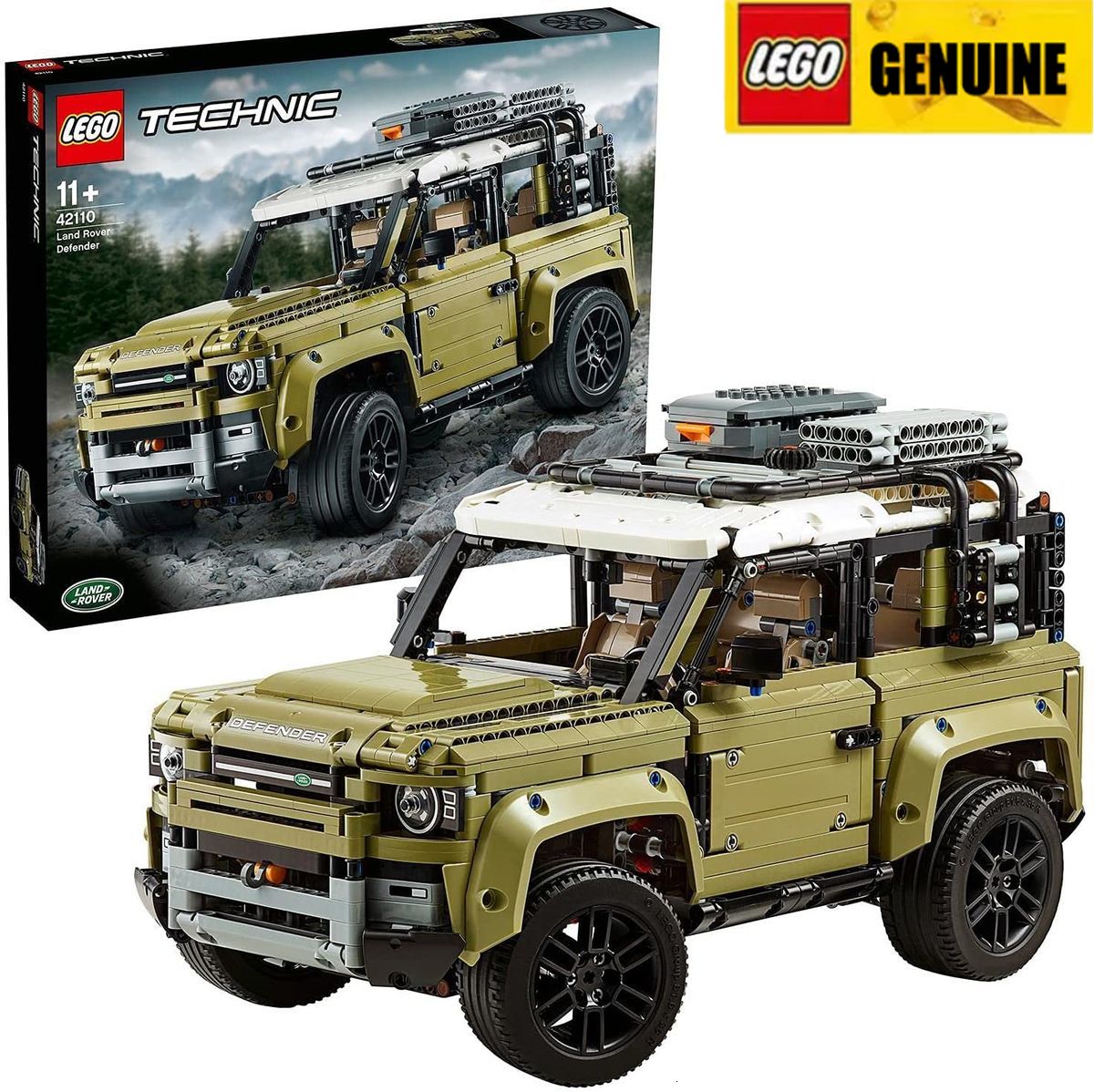 【Genuine】LEGO LEGO 42110 Bảo vệ kỹ thuật Land Rover Xe địa hình 4x4, Mô hình sưu tầm, Bộ khối xây dựng nâng cao (2573 miếng) đảm bảo chính hãng Từ Đan Mạch