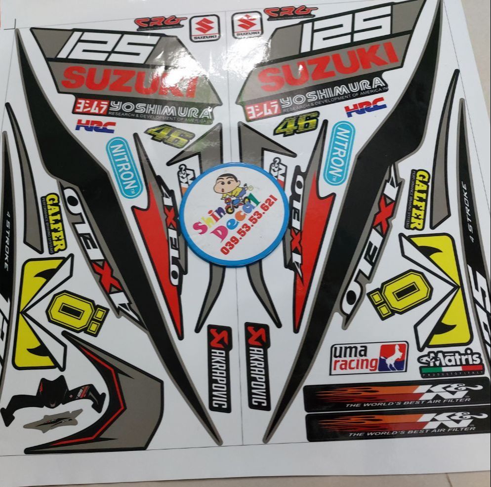 Tem axelo suzuki 125 tặng mắt cú