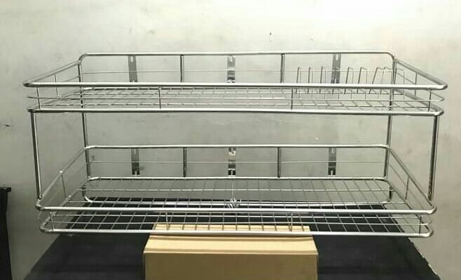 [HCM]KỆ CHÉN TREO 2 TẦNG INOX CAO CẤP ĐỦ SIZE