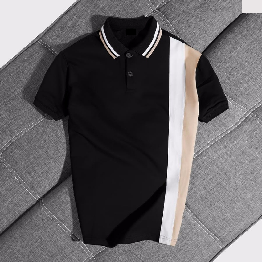 ÁO THUN NAM CÓ CỔ PHỐI ĐƯỜNG VIỀN  THỜI TRANG CAO CẤP