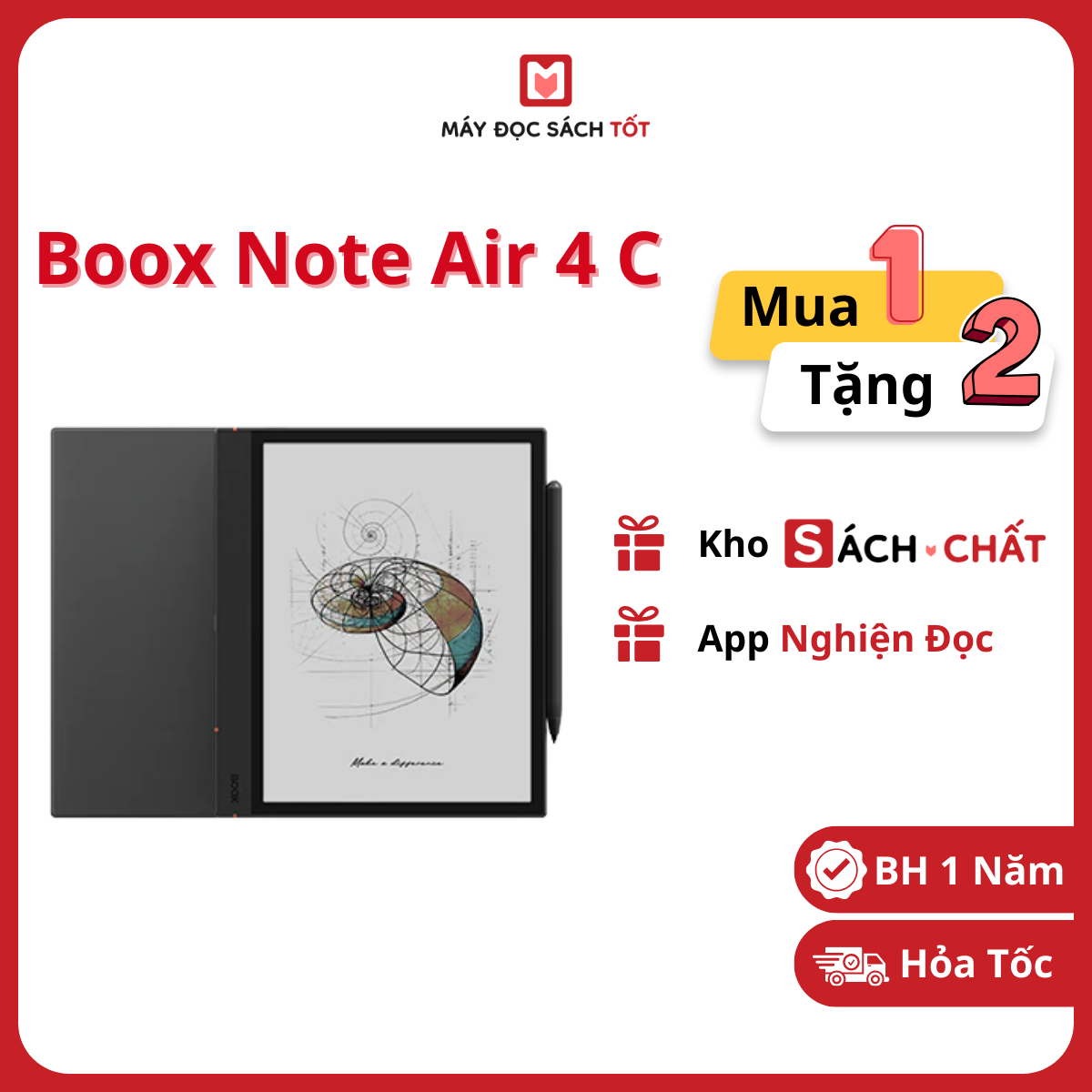 Máy Đọc Sách Boox Note Air 4 C