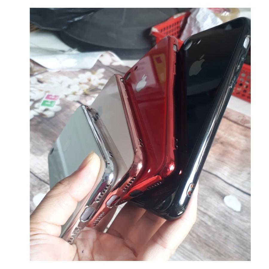 Ốp lưng kính cho iPhone 7  (Giả mặt lưng iPhone 8) TẶNG KÍNH CƯỜNG LỰC 10D