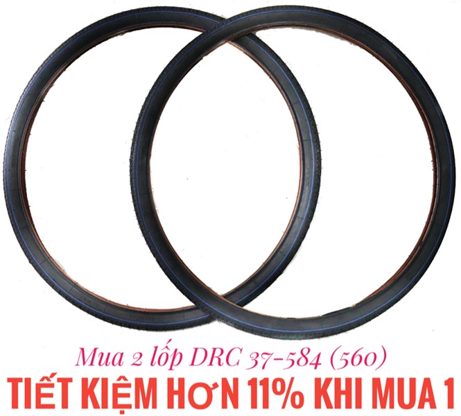 Bộ 2 Lốp Xe đạp Đầm DRC 37-584 (650)