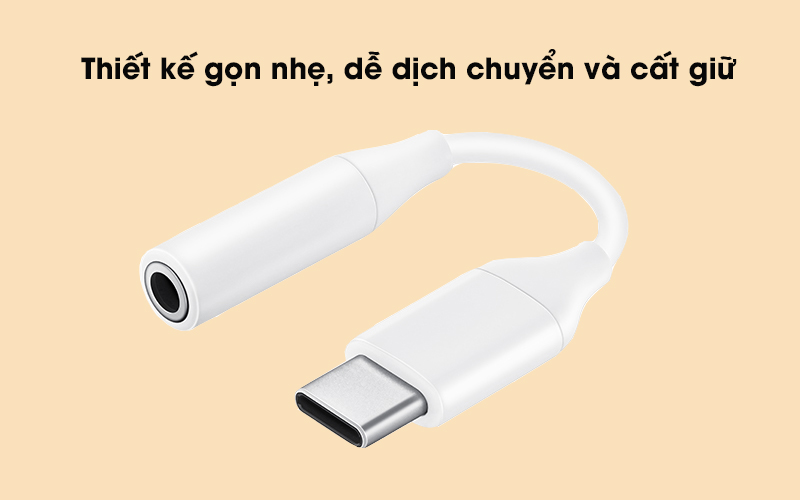 Cáp chuyển đổi Type C sang 3.5mm Samsung EE-UC10JUW Trắng
