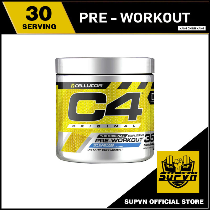 C4 pre workout - 60 lần dùng cực mạnh hỗ trợ tăng sức mạnh, sức bền bơm cơ tối đa trong suốt buổi tập Cellucor c4 original nhập khẩu